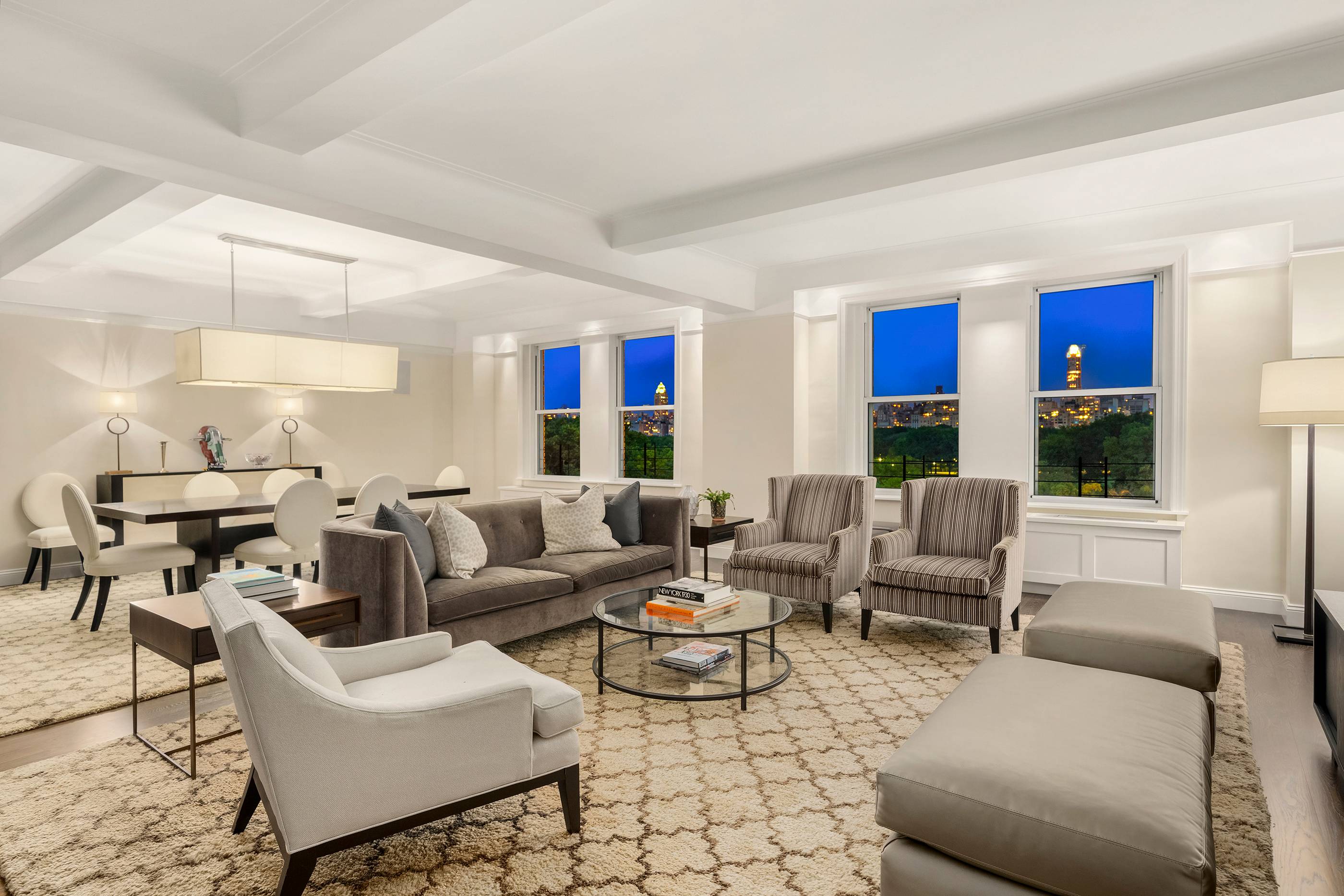 Elegant living meets modern style in this beautifully renovated 3, 400 square foot 9th floor residence.
