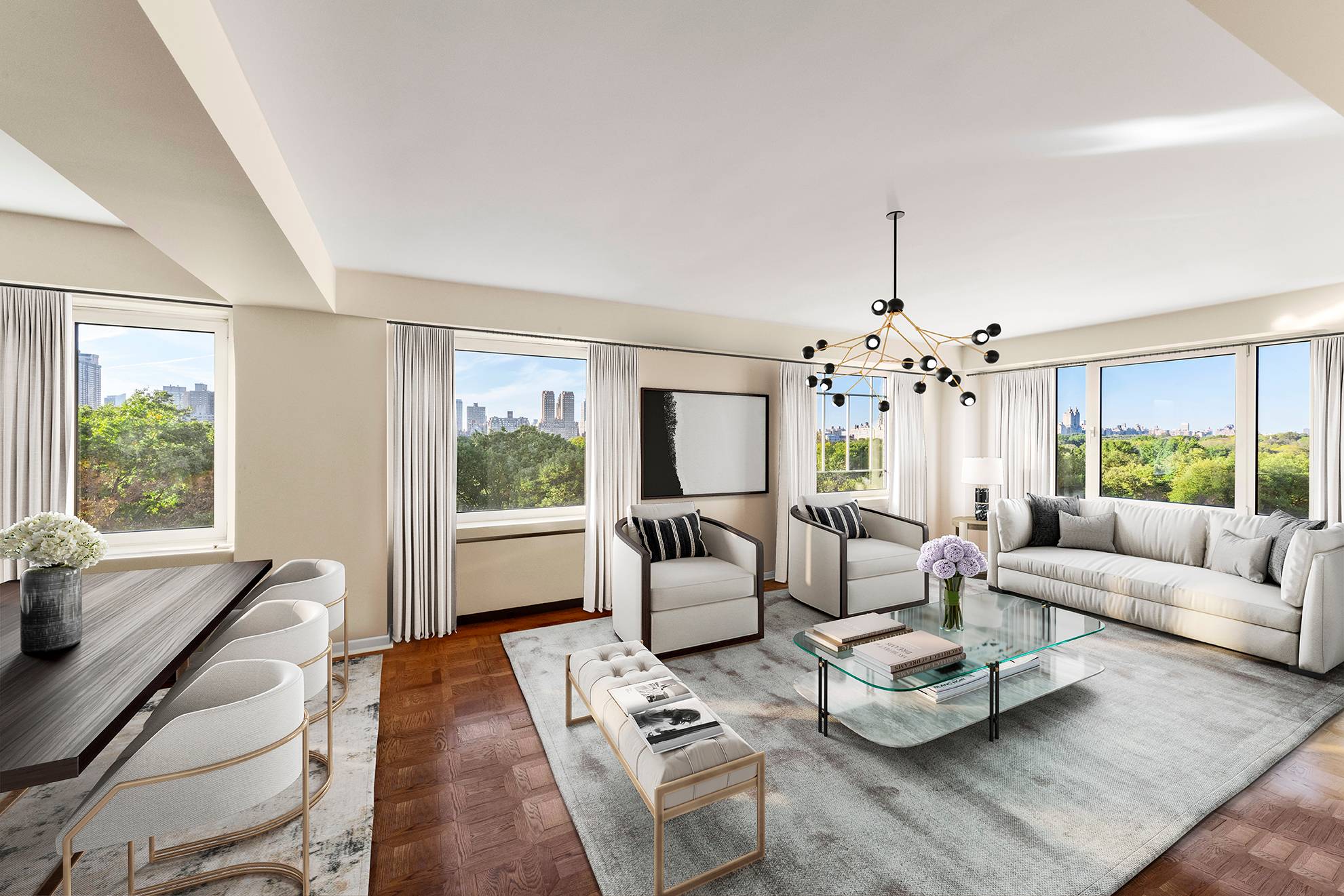 Luxurious and Elegant Central Park Corner 2 Bedroom