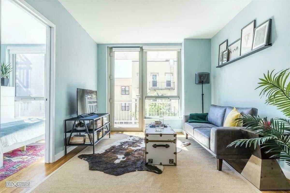 No Fee Greenpoint One Bed with Home Office in New Development Building with W/D in Unit