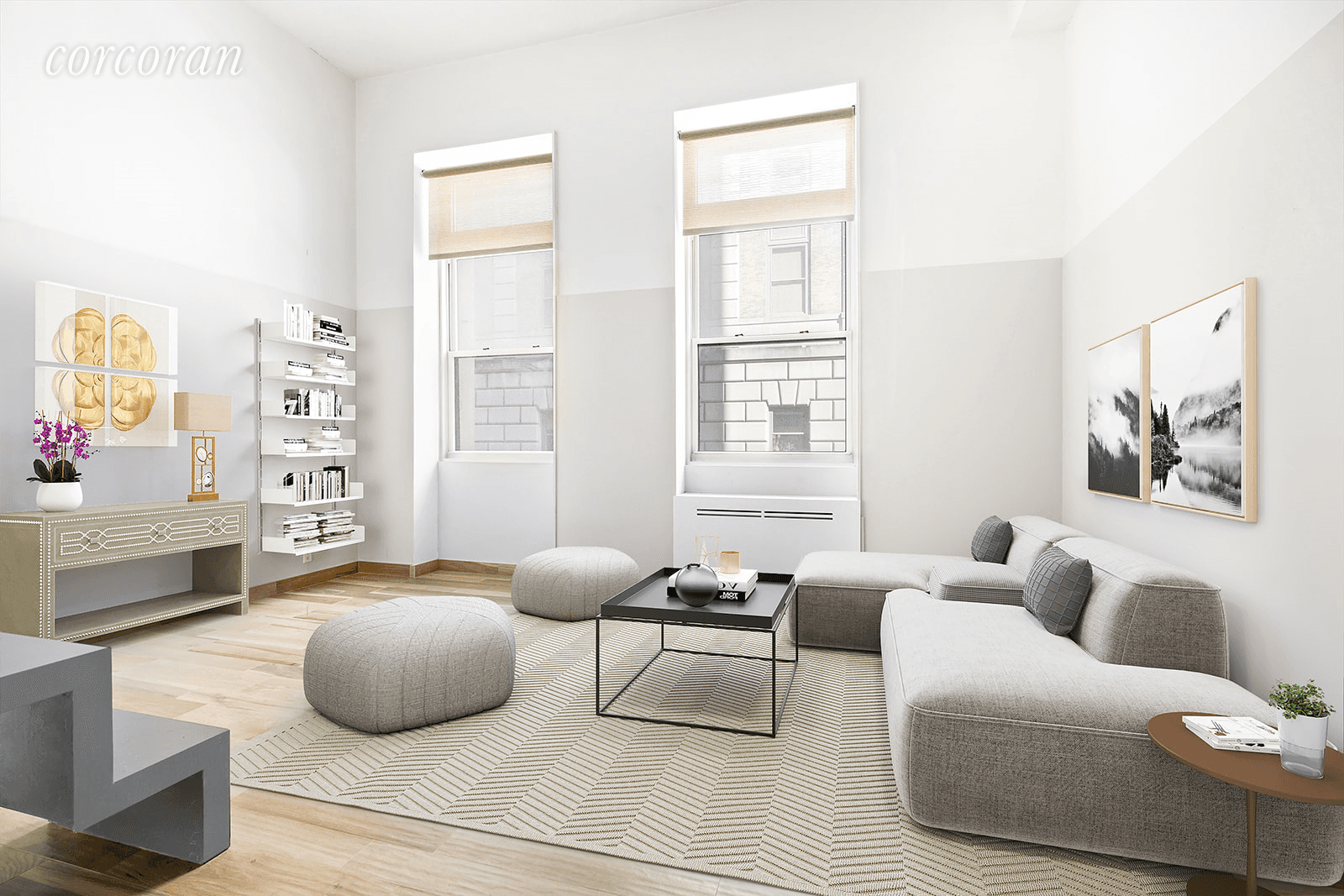 NEW PRICE ! Duplex loft living in the heart of it allA this contemporary co op studio boasts 14 foot ceilings allowing for a spacious upstairs loft area, accessed by ...