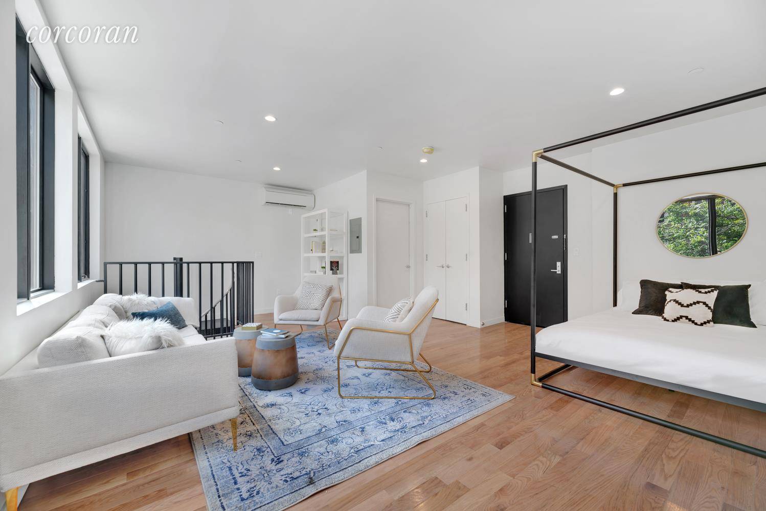 The unique layout of this one bedroom duplex condominium features two levels of spacious living space giving the future owner multiple options for entertaining their guests.