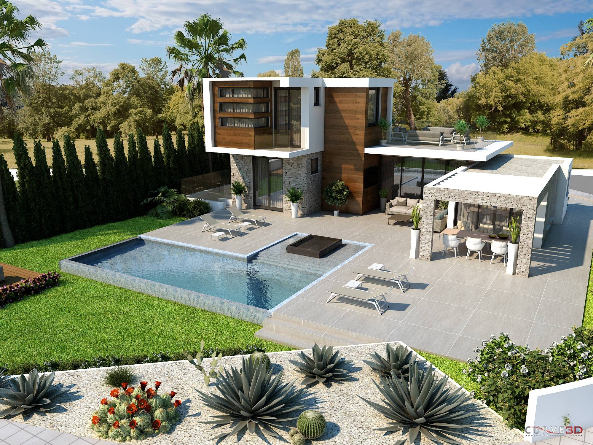 STUNNING 4 BED VILLA BY THE SEA IN AYIA THEKLA