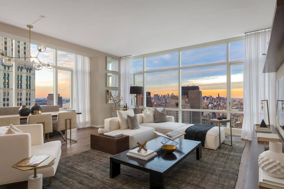 The Beekman Residences, 5 Beekman St, 47A Financial District, New YorkResidence 47AThis 1, 624 sq ft split two bedroom, two and a half bath corner offers spectacular north and west ...
