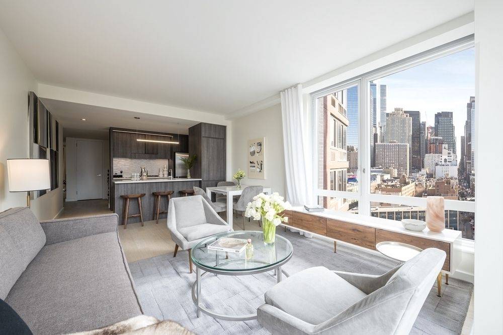 Massive Split 2 Bedroom in One of Hell's Kitchen MOST LUXURIOUS BUILDINGS! NO Broker's Fee!