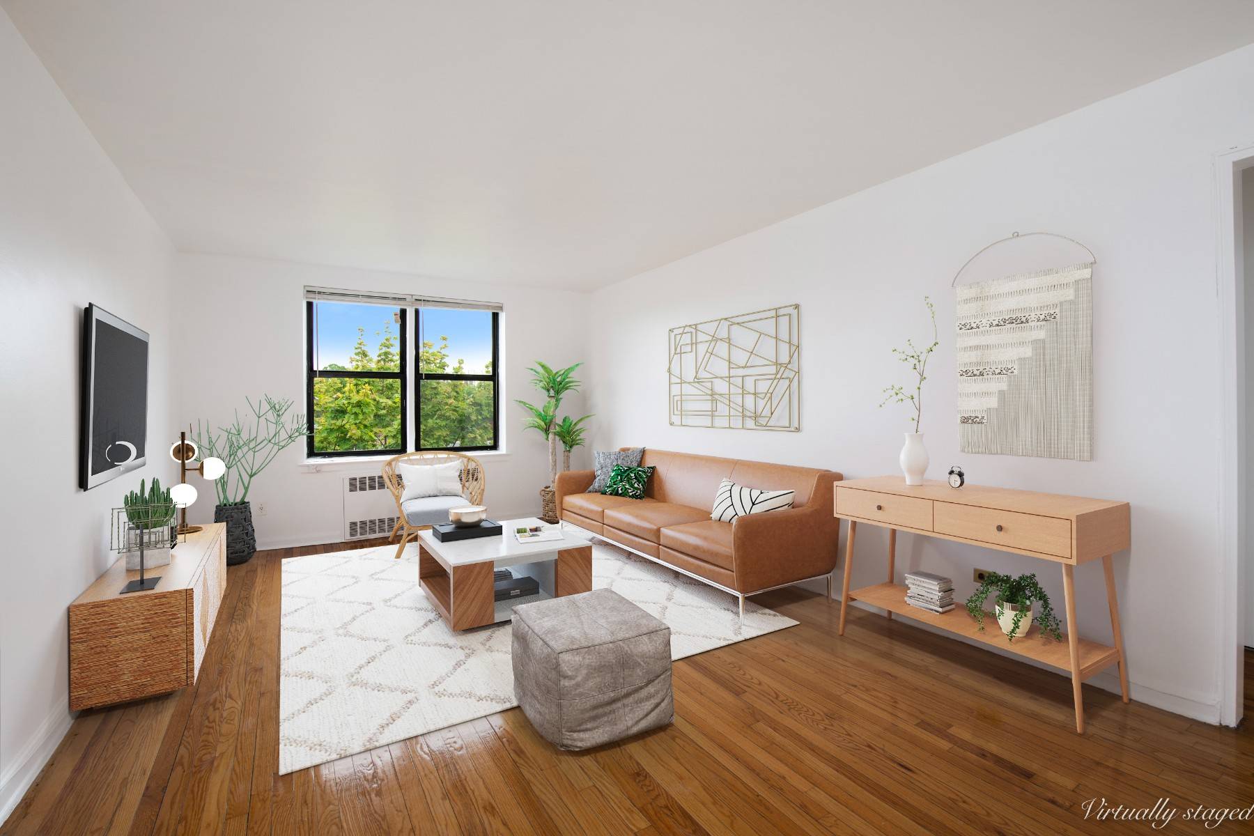 Spacious top floor 1 bedroom 1 bath apartment located in an elevator building on a charming tree lined block off of shore road.