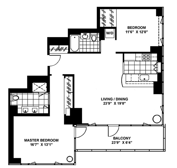 NEW TO MARKET - OUTSTANDING EMPIRE STATE BUILDING VIEWS - 2 BEDROOM, 2 BATH & BALCONY