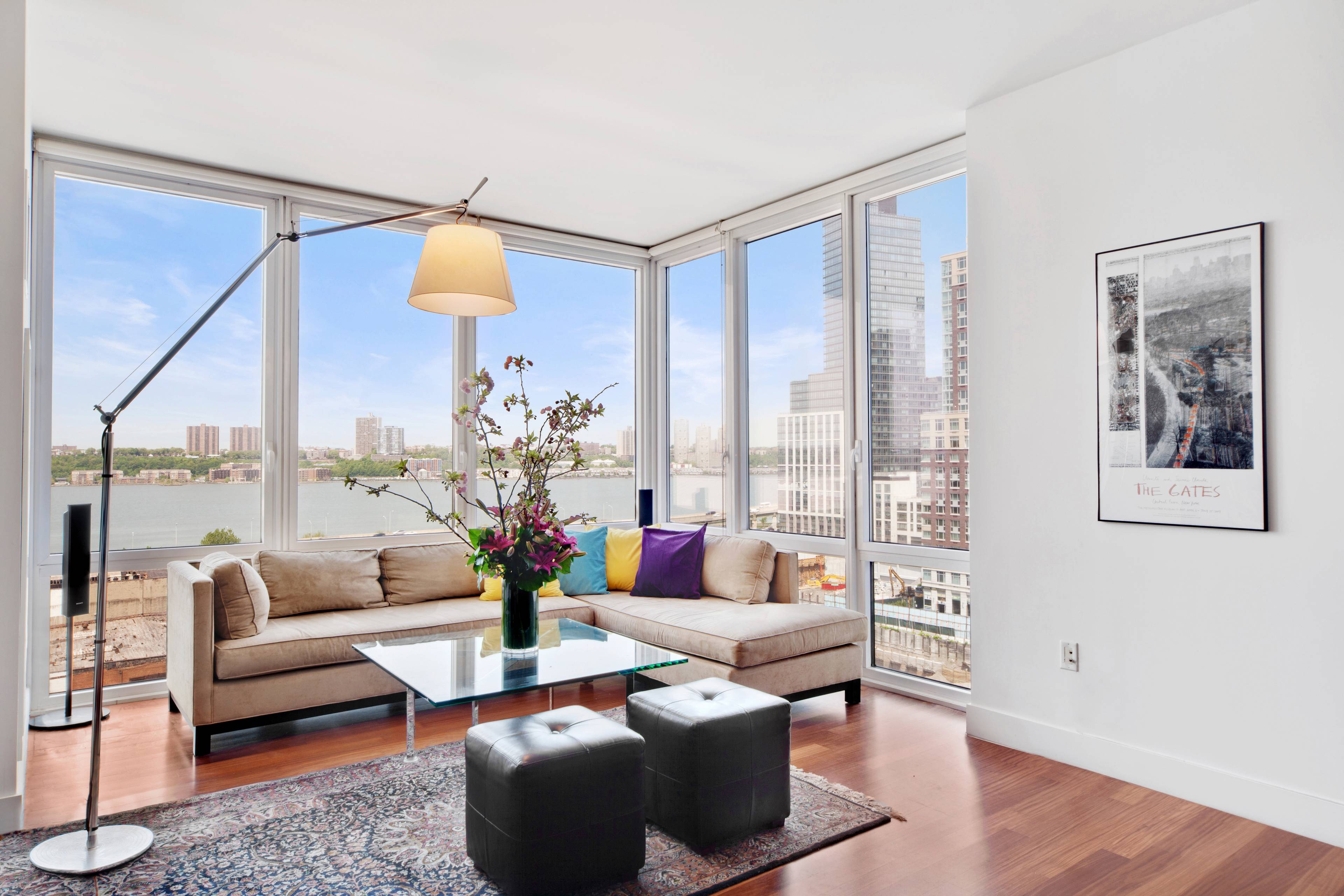 Beautiful Luxury Condominium, 10 West End Avenue, Residence 11-G, Stunning Corner One Bedroom, One Bath, Bright , Spacious with a View