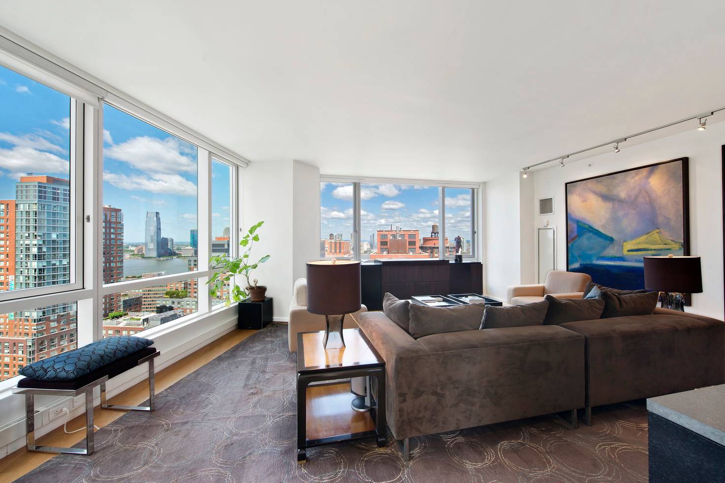 NEW! Stunning views from this 3 bed/3 bath home in Tribeca's 200 Chambers
