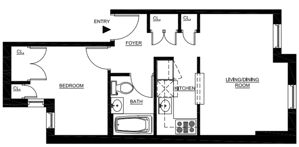 Near Hurricane Club and Madison Square Park, 1 br in Elevator building