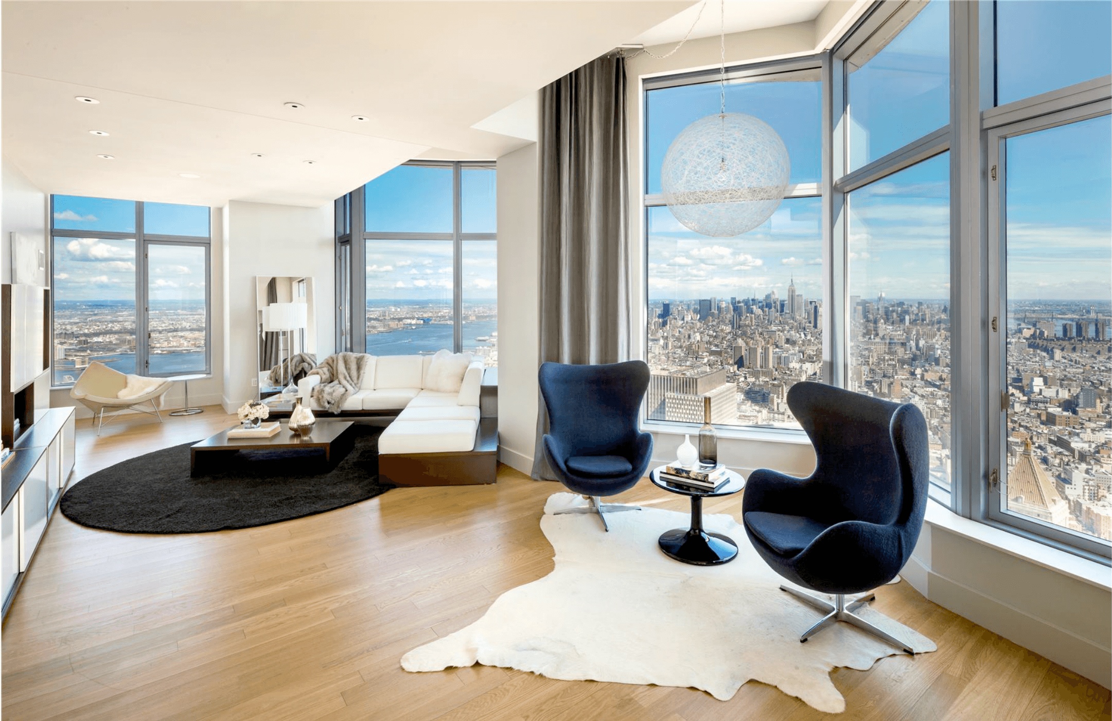 NYC ~~ Penthouse in New York's Hottest Residential Highrise ~  76th Floor ~ Over 3,700 square feet ~~ 4 Bedroom 3.5 Baths ~~ NO FEE