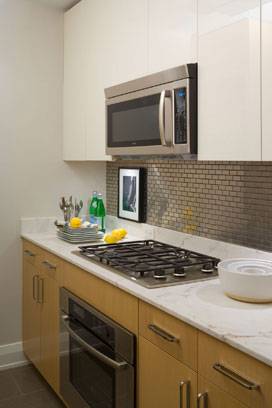 Spacious 3 Bedrooms 3 Bathrooms in Midtown East, Huge Kitchen with all New Appliances. Washer/Dryer, Lavish Marble Surfaces, Solid White Oak Wood Flooring and Fine Finishes throughout.