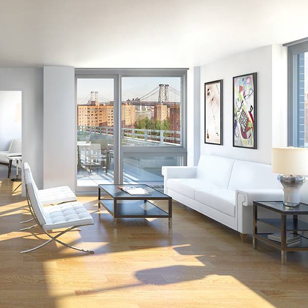 New Building, Lower East Side 3 bedroom for rent, full service, washer and dryer, gym, no fee
