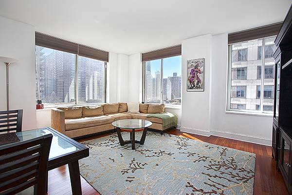 New To Market! A Trump Place Corner 1 Bedroom | 1 Bath Condo under $1M | W/D | S/E/City views | Fitness Room | Pool & Garage located on #RiversideBoulevard #UWS #TrumpBuilding #WholeFoods #TraderJoe's #CentralPark
