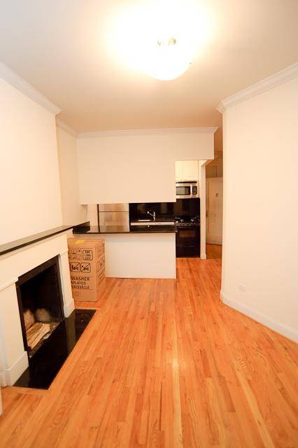 Brand new studio with fireplace and stainless steel appliances in fine Upper East grey-stone