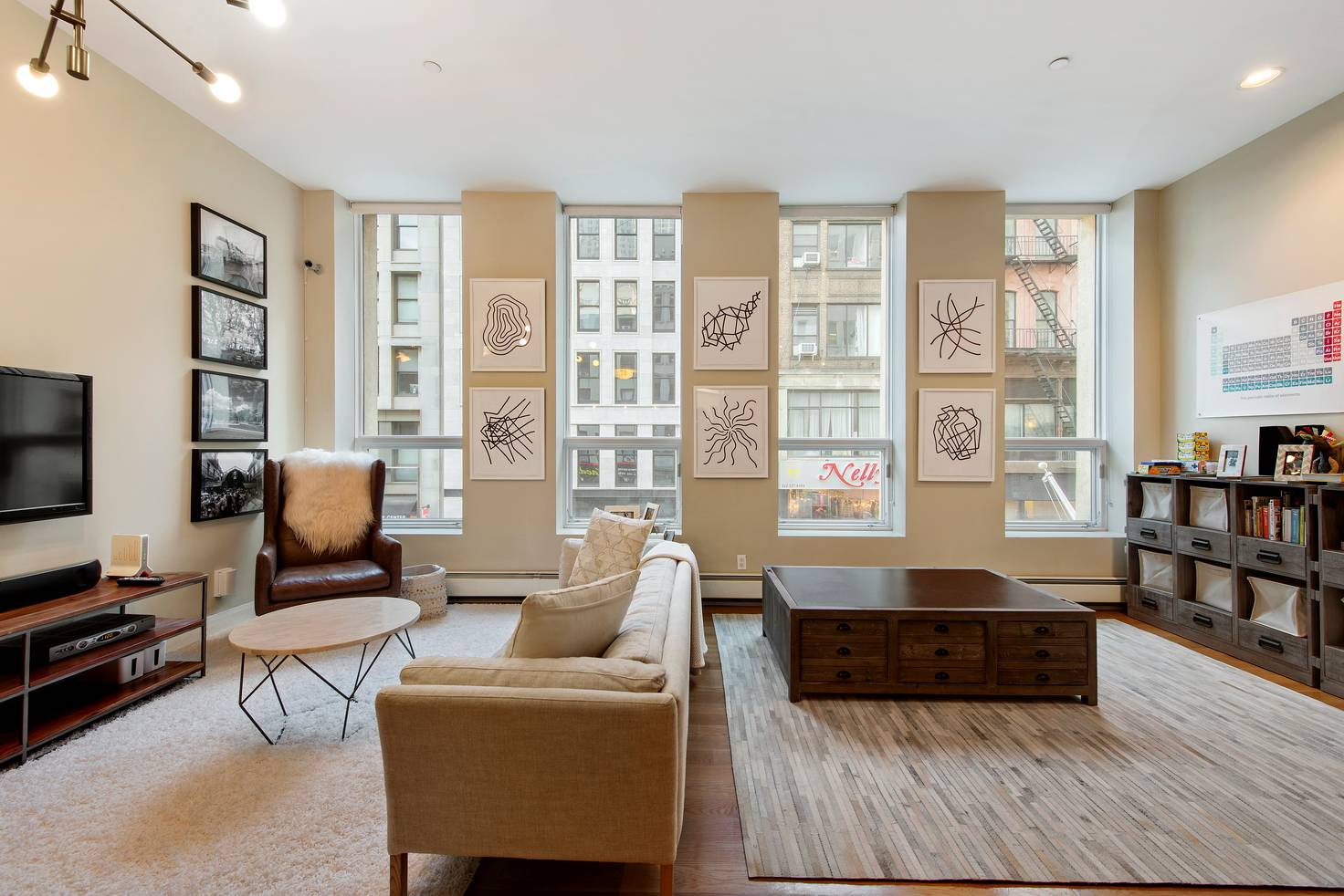 Private Full Floor Two-bedroom, Two-bathroom Loft in Boutique Condominium Building in TriBeCa