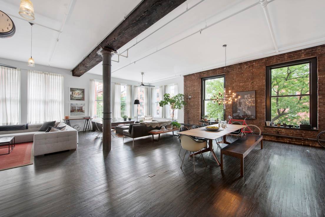 PRIME SOHO LOCATION PRINCE AND WEST BROADWAY--FULL FLOOR APPOX. 2200SQ FOOT LOFT.  LUXURY LIVING