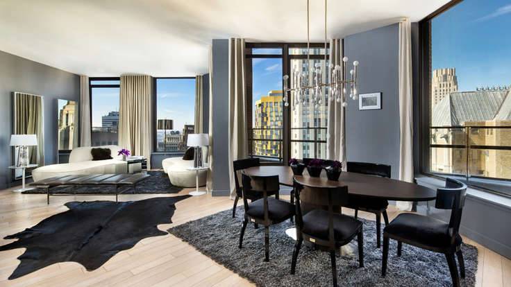 Financial District, Large 1 Bedroom Loft, Home Office, 2 Bathrooms, W/D, WIC, Full Service Luxury Building, No Fee