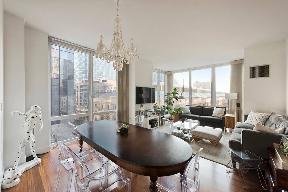 Rarely Available Corner H Line, 2 Bed 2 Bath @ 10 West End Avenue