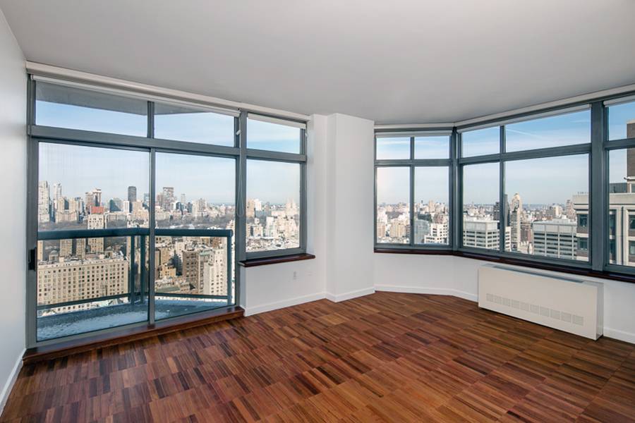 The Royale Sprawling Modern High Floor 2BR/2.5Bths Wrap Terrace Central Park and Skyline Views W Garage, Gym & Concierge