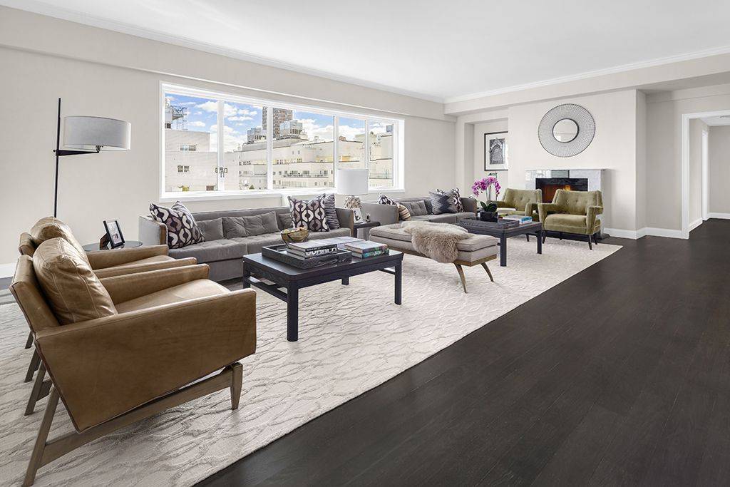 High-Floor Sun-Splashed Sprawling Designer Four Bedroom w Fireplace,  White Glove Service, Garage, Gym & Concierge in Lenox Hill Prime, Upper East Side