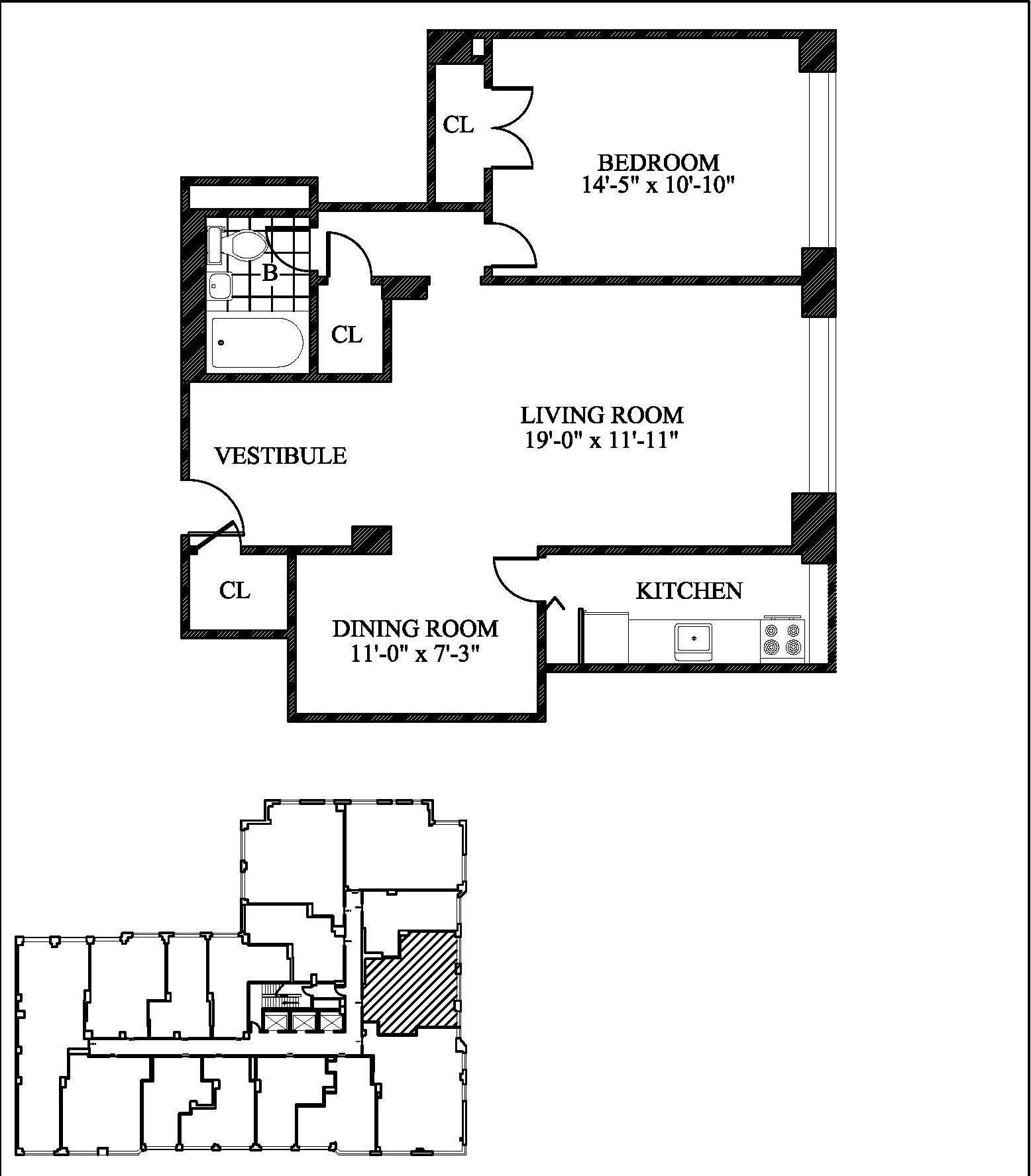 Murray Hill/Full Service, Gut renovated, One Bedroom/$4,250