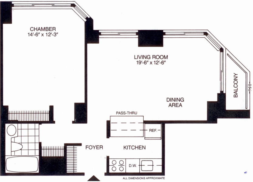 Sunny One Bedroom in Hell's Kitchen - Luxury Condo Building with Rooftop Pool
