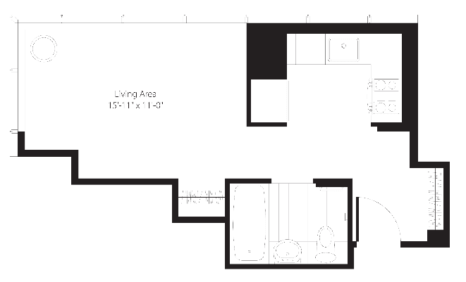 Upper West Side prime location Studio apartment. Close to Lincoln Center and the Subway. Great light 