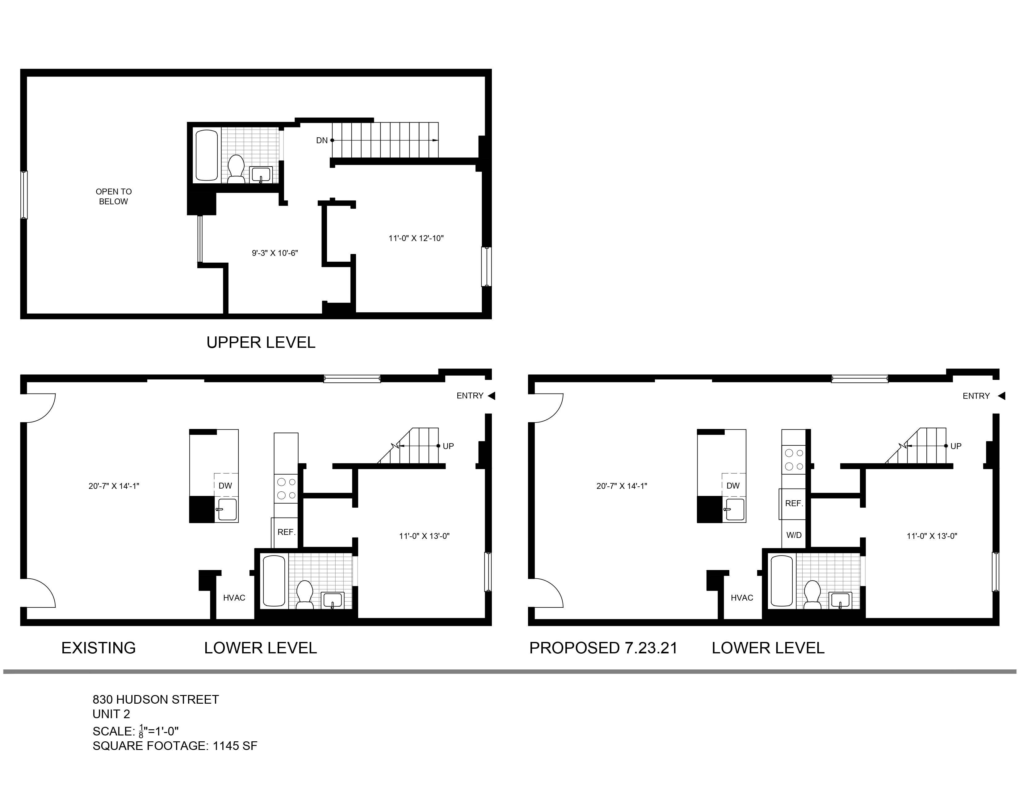 Rarely Available Open 3 Bedroom Duplex Loft in Beautiful Midtown Hobokenon Hudson Street!  Soaring 18' Ceilings!  3 Bedrooms/2 Bath,  Laundry In Unit!