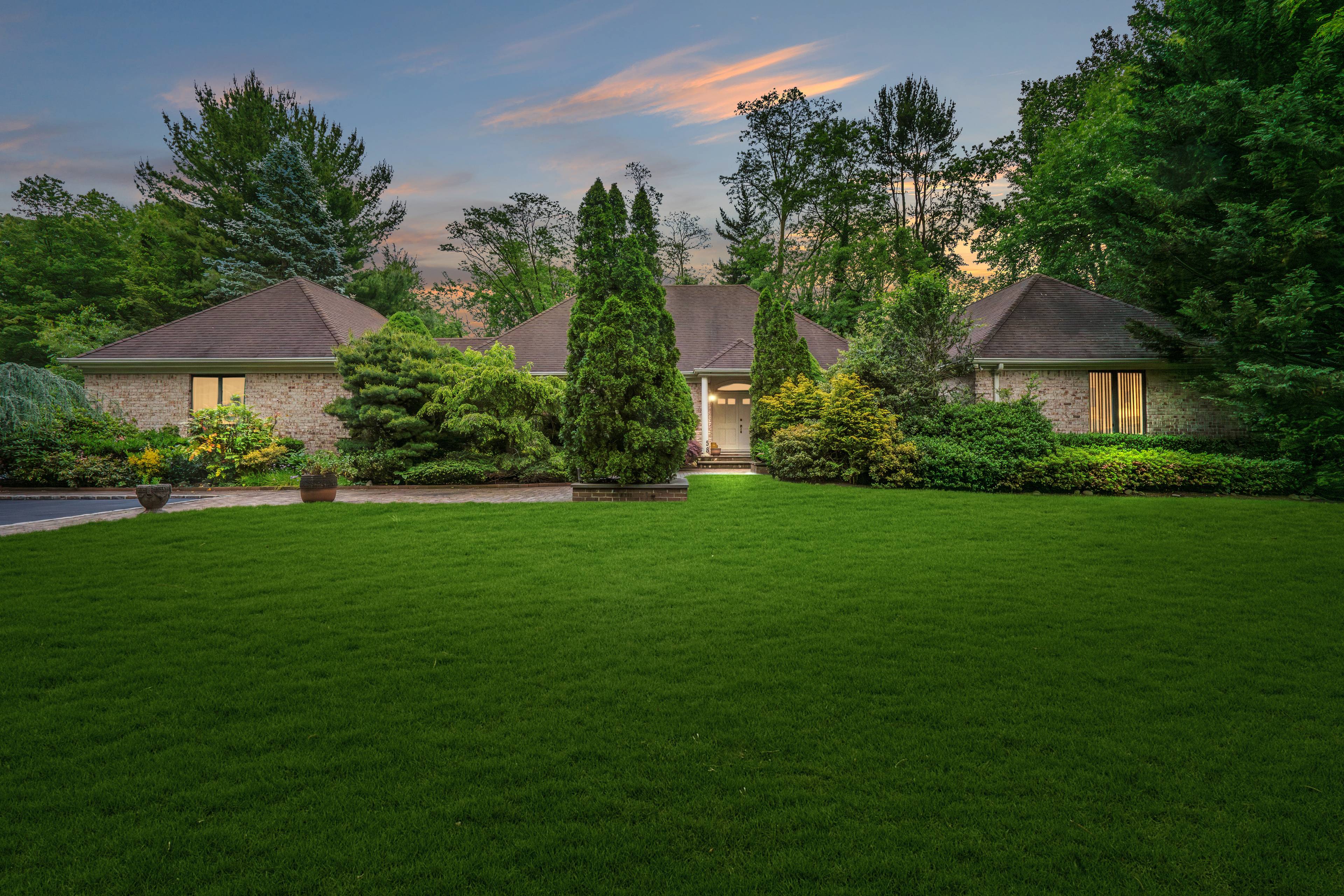 Beautiful Mediterranean Custom Built Brick Ranch.