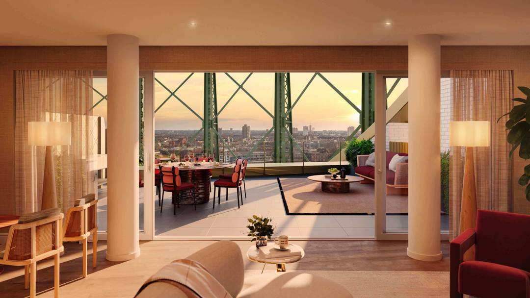 The Halo Penthouses | Three Bedroom with Private Terrace Inside a Grade II Listed Gasholder, SE11