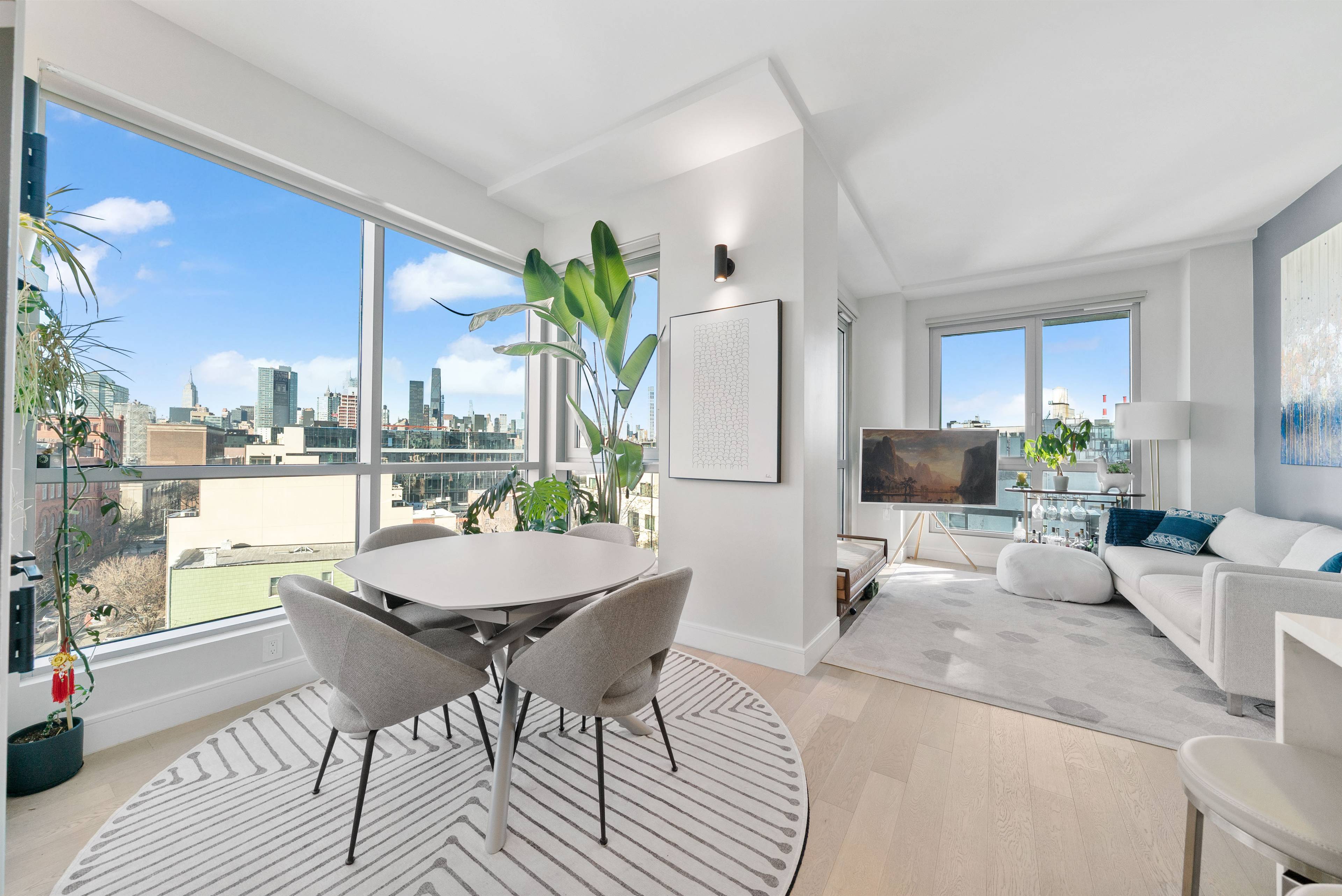 Two bedroom with panoramic Manhattan skyline view in center of Long Island City