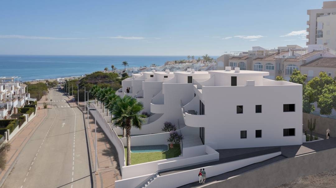 New build 2 bed 2 bath bungalows with free sea views in La Mata