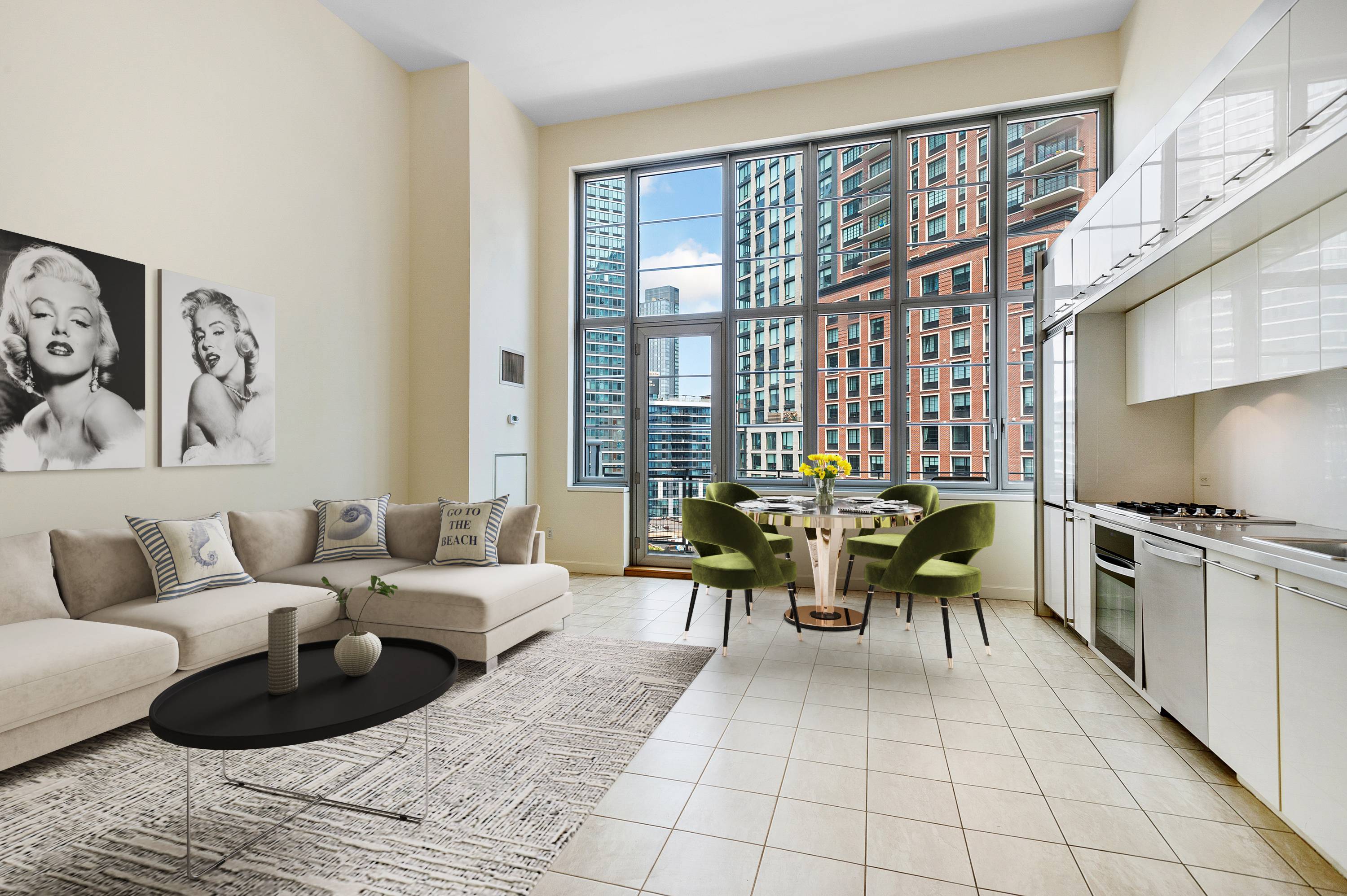 Flexible 1,364 SF 2 BR/2 BA  with Terrace at Arris Lofts LIC