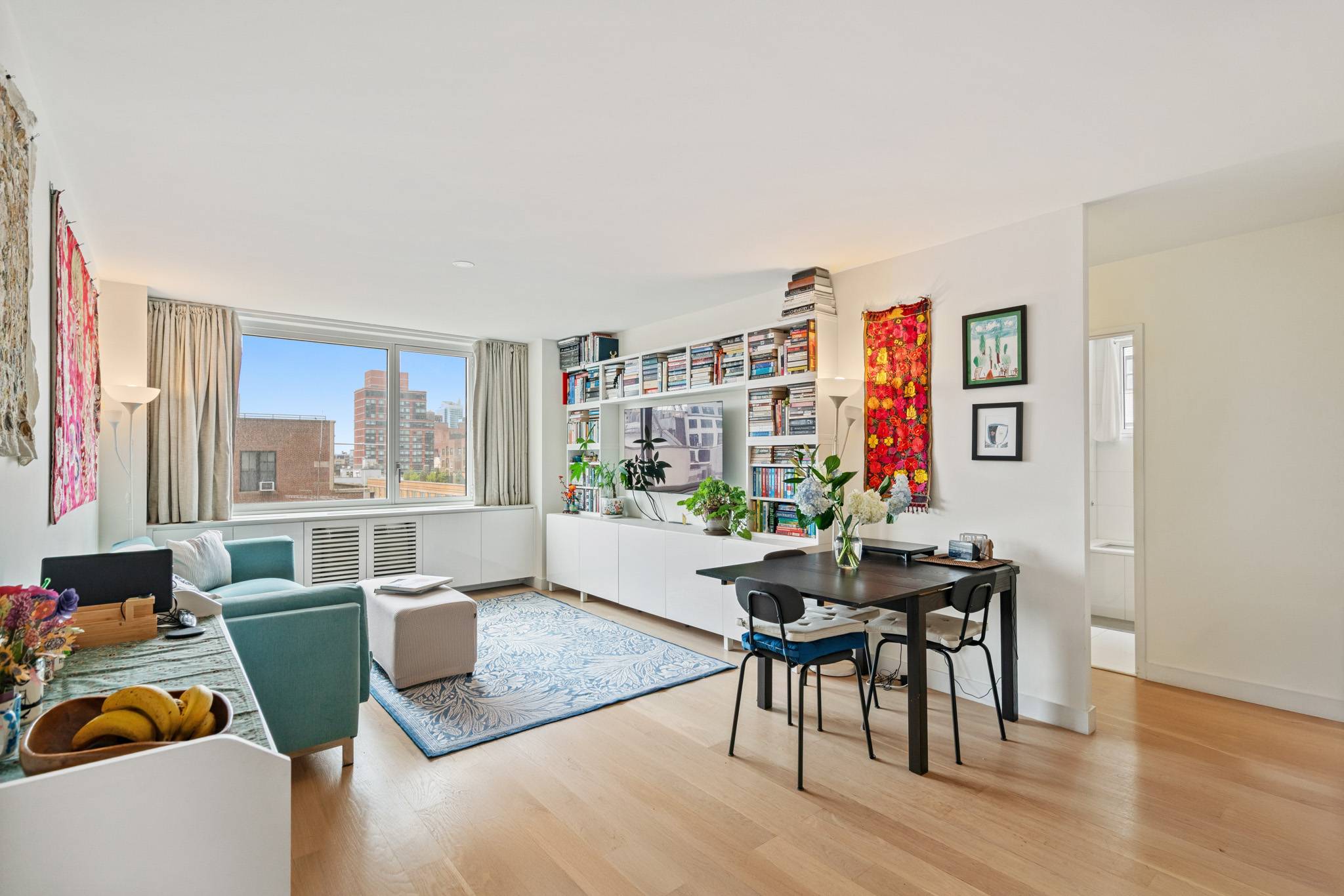 Bright, sunny and move-in ready 3 bedroom , 2 bath condo in the Theater District awaits you.