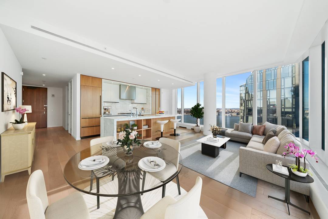 City and River Views from 2 Bedroom 2.5 Bathroom Residence at 1 West End Condo!