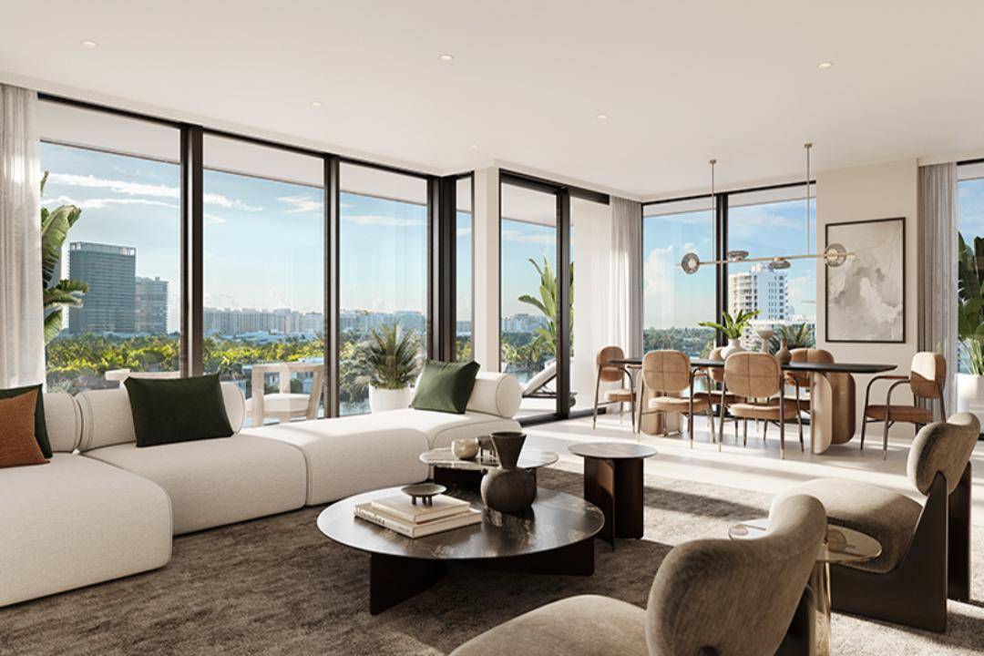 Unmatched Luxury Living with Bay Views in Bay Harbor Islands | 3 Beds, 4 baths + Den | 2,650 SQ FT