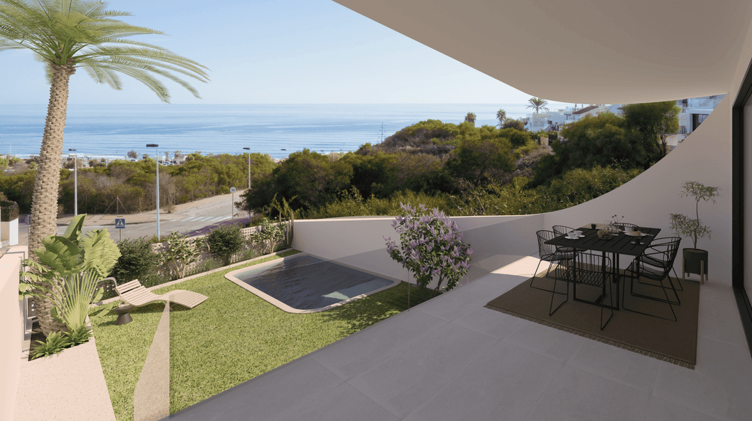 New build 2 bed 2 bath bungalows with free sea views in La Mata