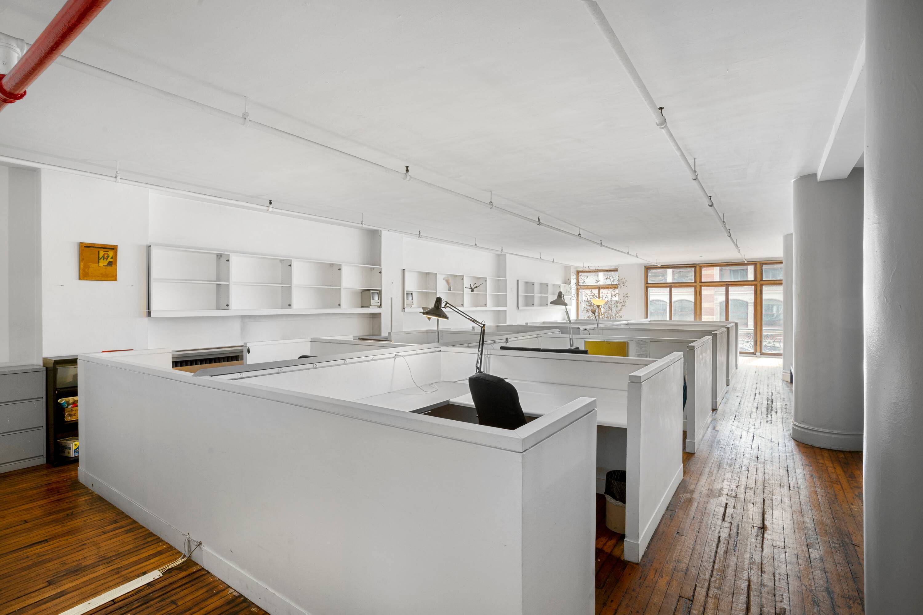 classic SoHo office loft for rent : priced to move : unique, historic, open, airy and bright space : private sunny balcony