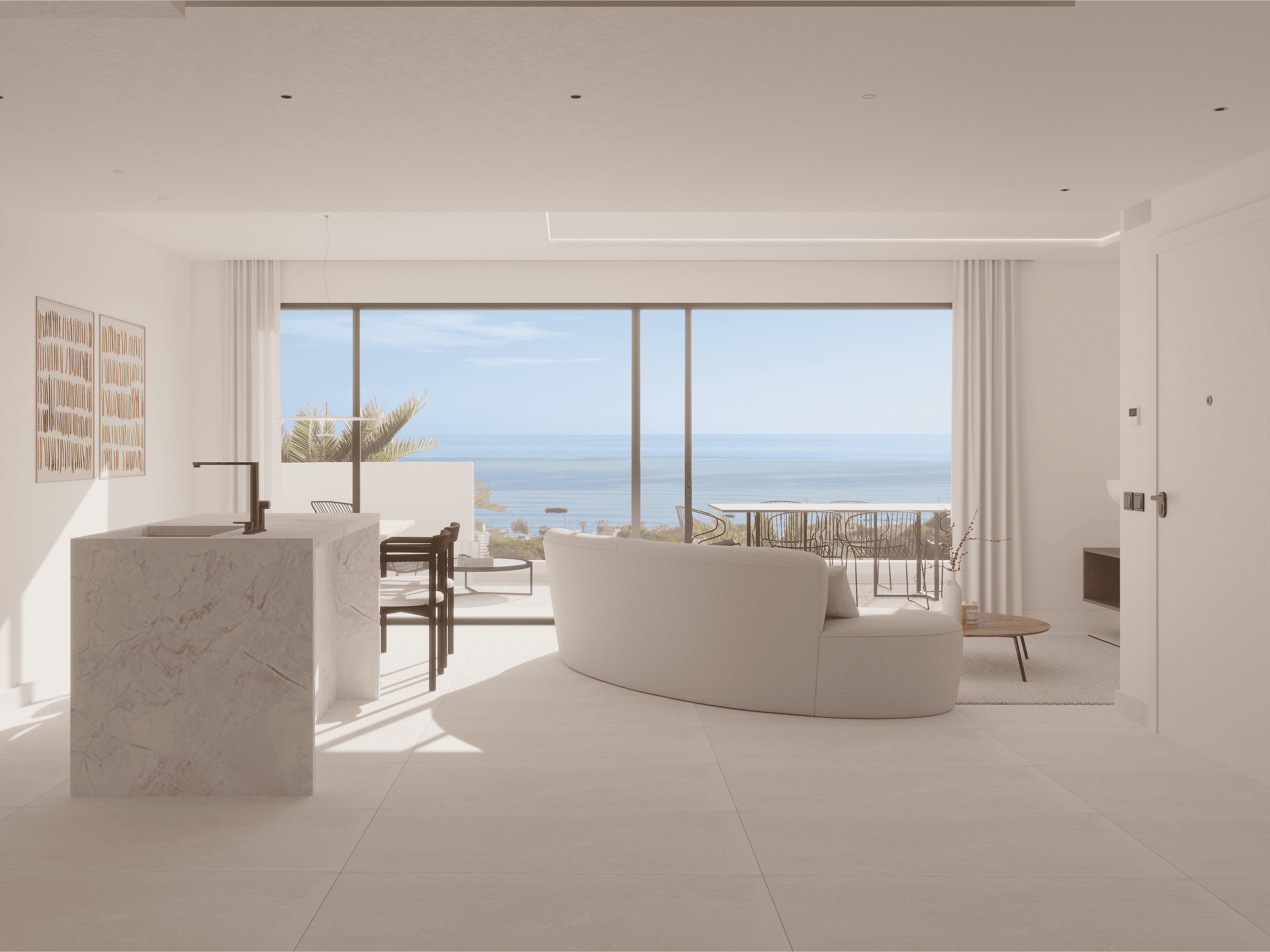 New build 2 bed 2 bath bungalows with free sea views in La Mata