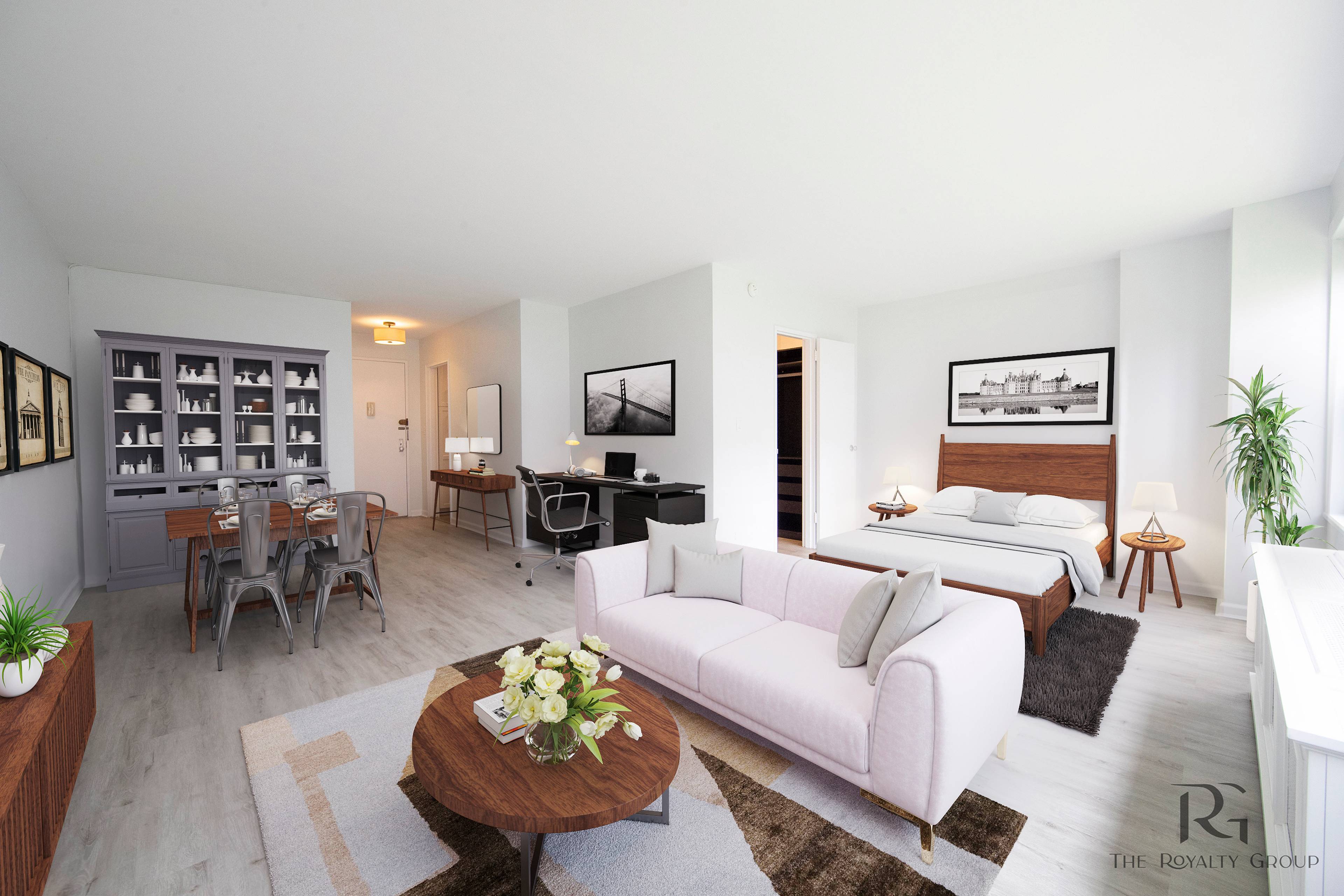 The Best Large Alcove Studio with New Floors and Stylish Renovations!