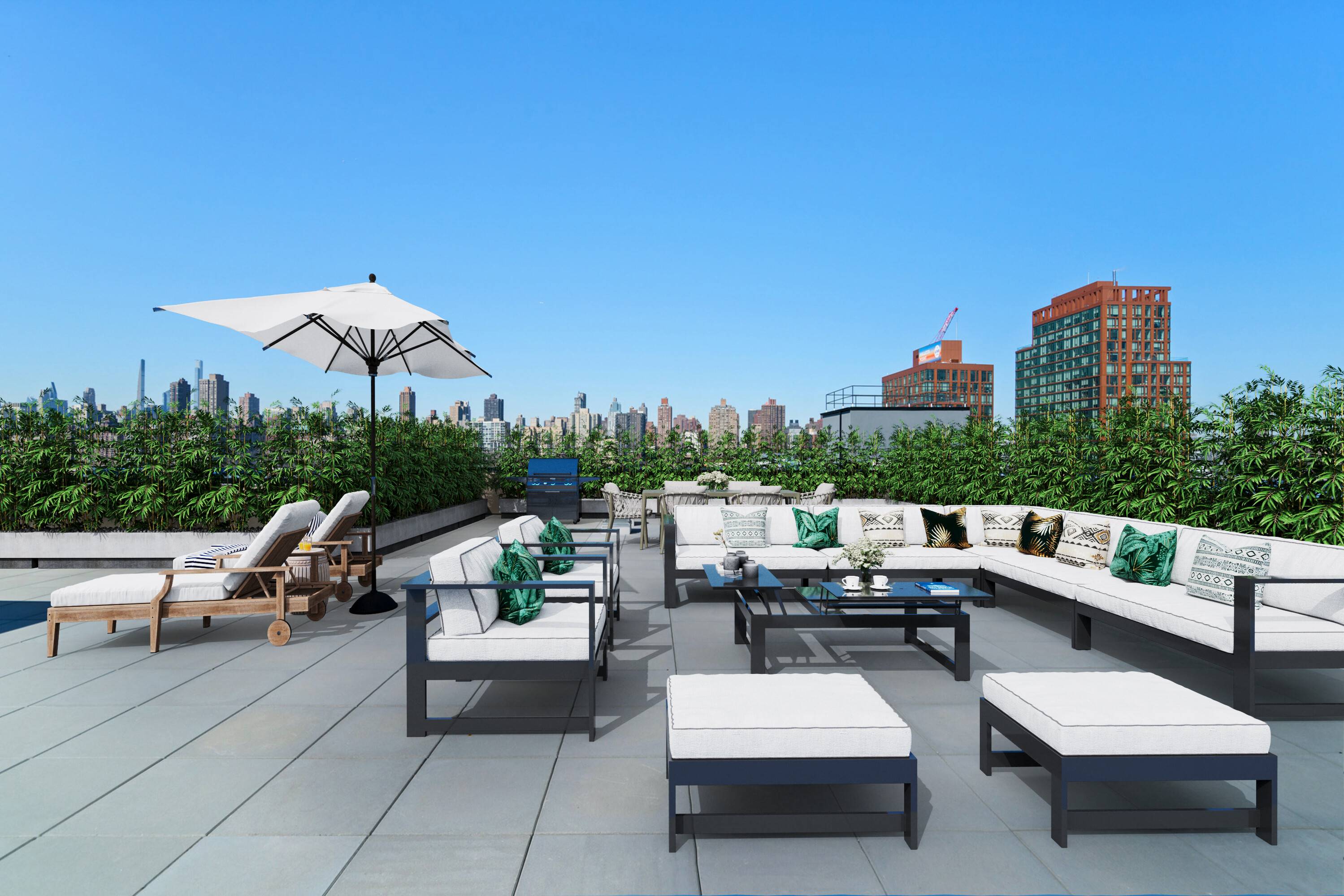 Custom Closets | Floor-to-Ceiling Windows | In-Unit Washer/Dryer | Easy Flex 3 | Large Bedrooms | 2 Bed / 2 Bath | Fitness Center | Resident Lounge | Co-Working | Roof Deck | Sun Deck | BBQ | Parking | Storage | Central Air