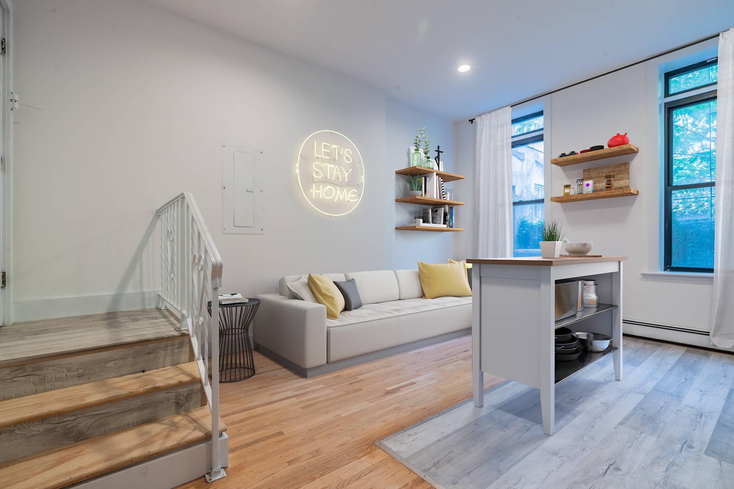Beautiful Garden Apartment located in Uptown Hoboken, Elevator/Laundry Building, Virtual Intercom, Parking available across the street.