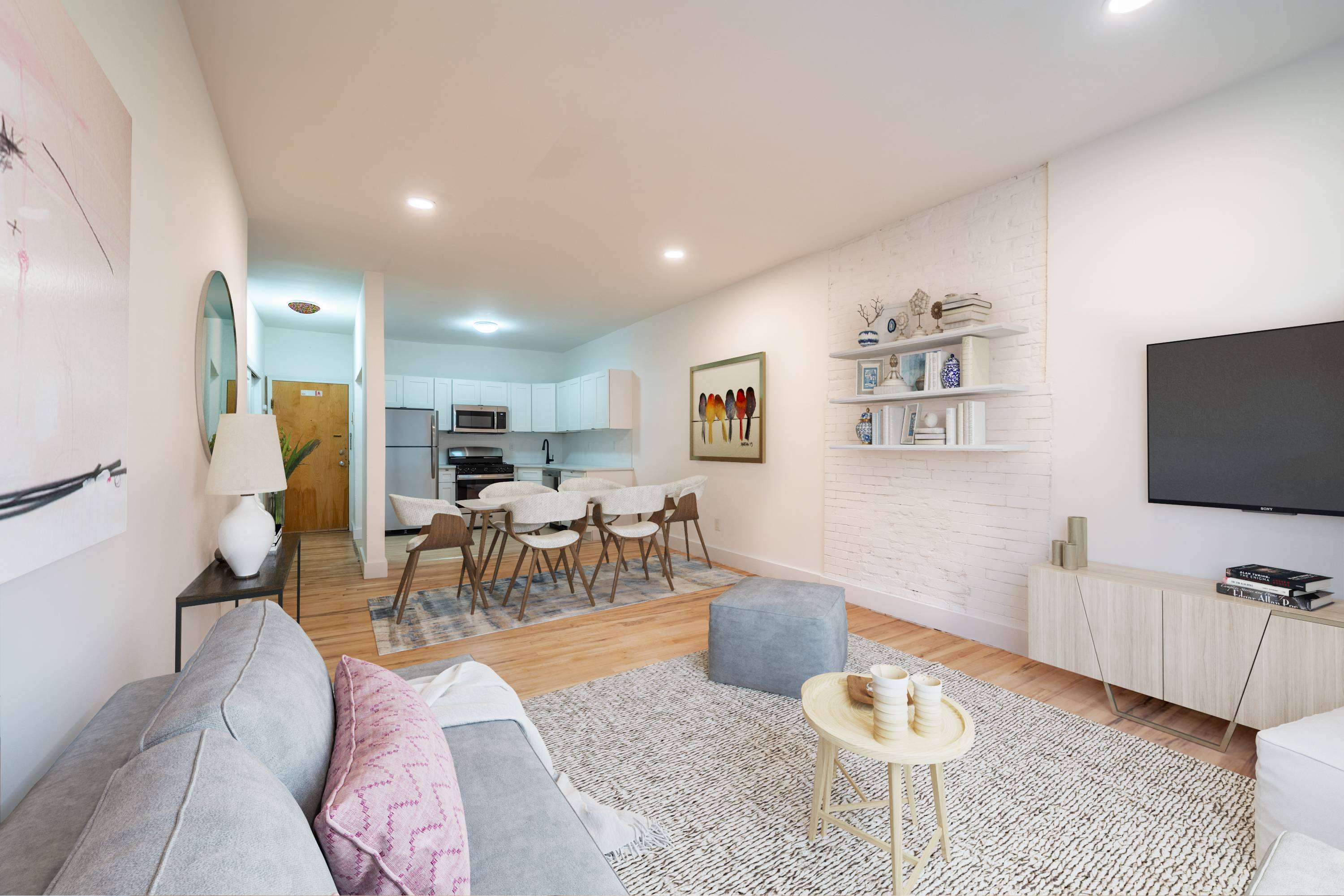 Beautiful All New Renovation located moments away from Washington Street and the Hoboken Path/Ferry Station!  Laundry on Site!