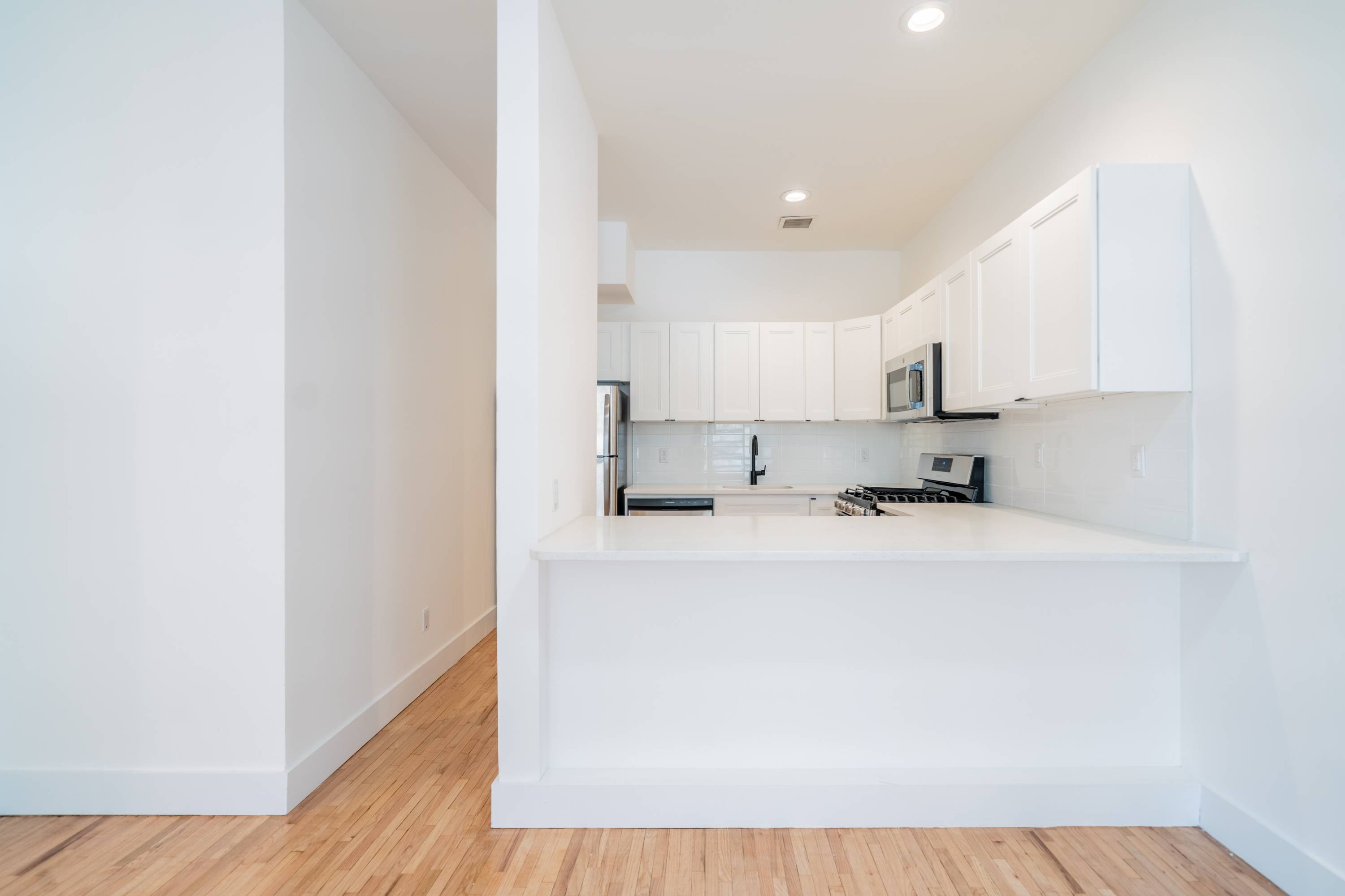 NO FEE and 1 Month Free!  Beautiful Open and Spacious 1 Bedroom 1 Bath located at 1200 Washington Street in Hoboken, NJ.  Beautifully Renovated
