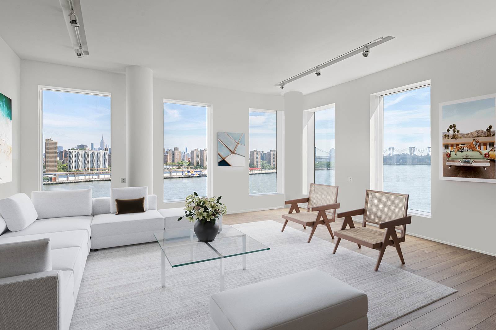 STUNNING DUMBO PENTHOUSE WITH BREATHTAKING NYC SKYLINE, WATER & BRIDGE VIEWS