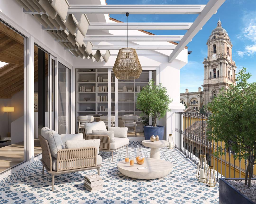 Exclusive development with views of Malaga cathedral