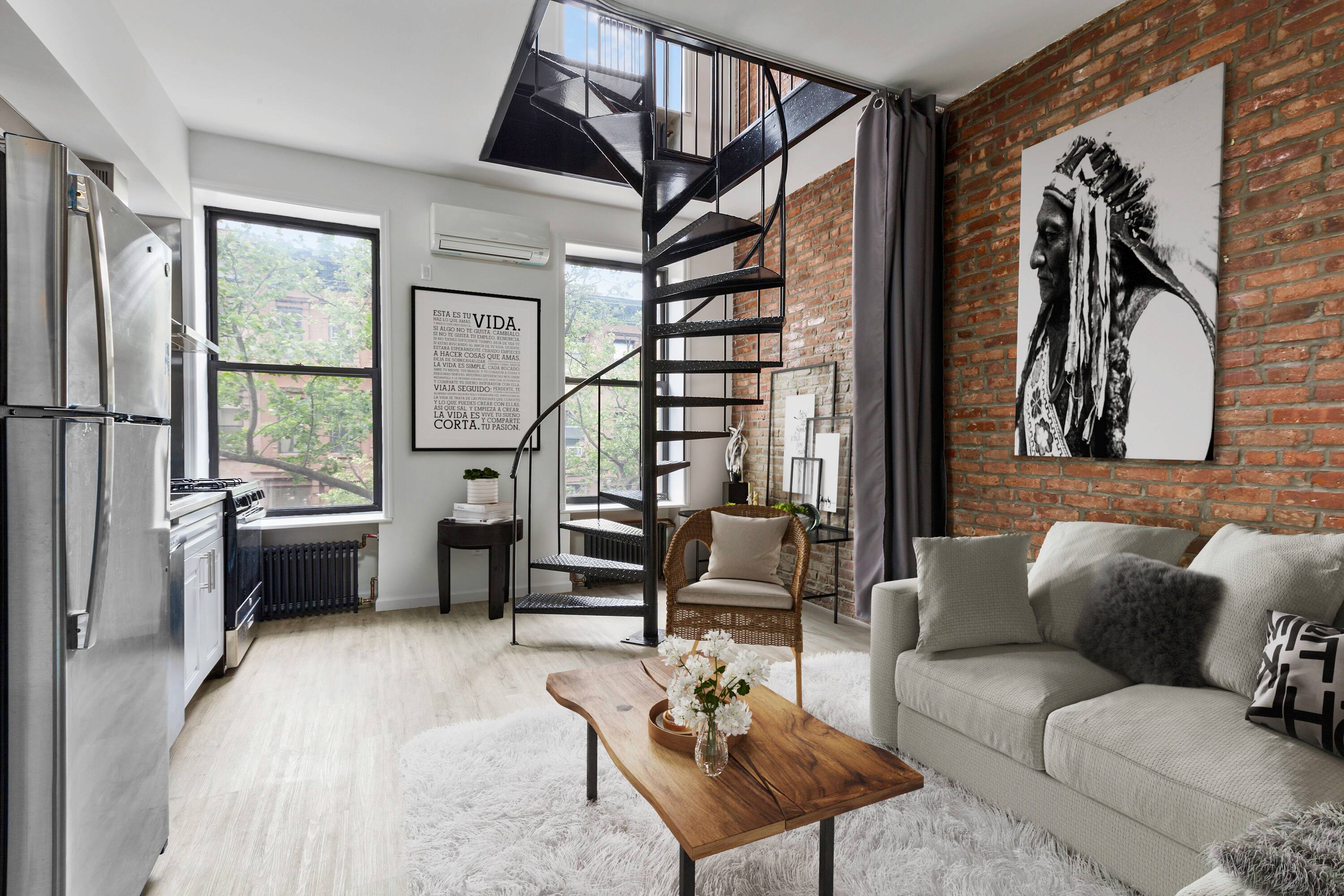 Brand New One Bedroom 2 Bath Duplex in a Beautiful Brownstone
