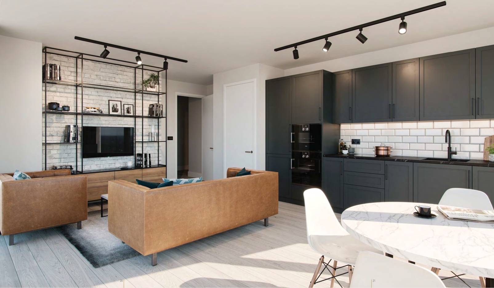 High Floor 1 bedroom Apartments w/ Private Balcony.