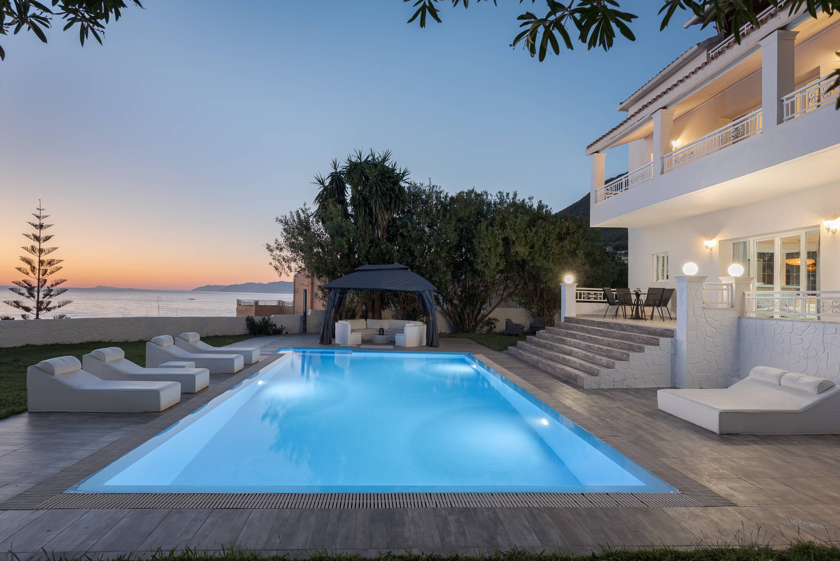 Magnificent seaviews from an Ultra Luxurious 480sqm Villa with a stunning pool in the picturesque Island of Corfu