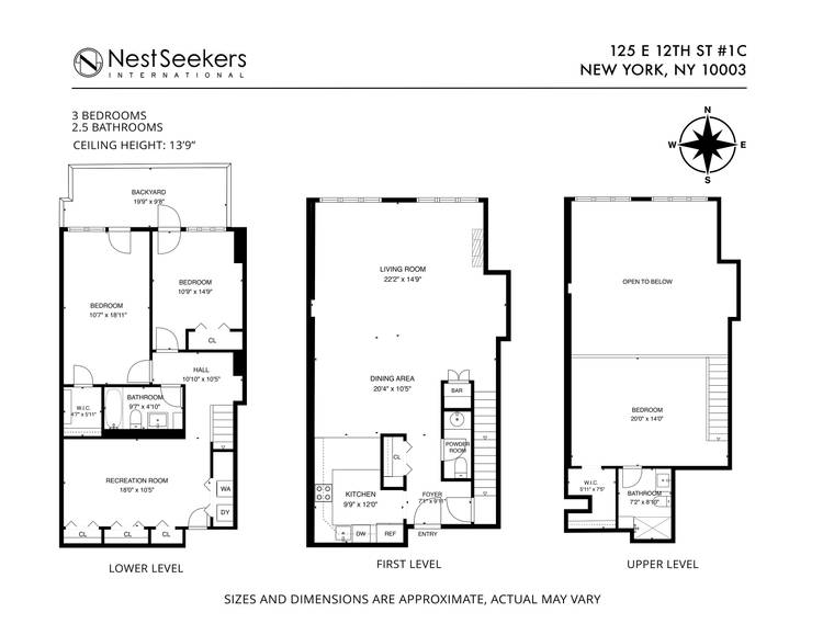 East Village Triplex Rental